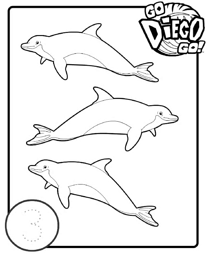 Plansa de colorat cu Diego 35 29